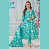 MCM Anarkali Pure Cotton Readymade Salwar 207